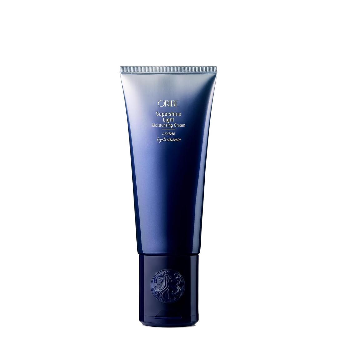 Oribe Supershine Light Moisturizing Styling Cream - Adds Shine & Smooths Frizz With Heat Protection - Blowout Primer, Air Dry Cream & Style Finisher - For Fine & Medium Hair - 5 oz