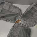 BAGSMART Compression Packing Cubes for Travel, 3 Set Packing Cubes for Carry on Suitcases, Compression Travel Cubes & Suitcase Organizer for Packing with Shoe Bag Grey