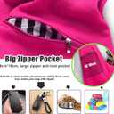 TOMKAS Dog Sling Carrier for Small Dogs Puppy Carrier for Small Dogs (Rose red, Adjustable Strap for 3-10 lbs & Zipper Pocket)