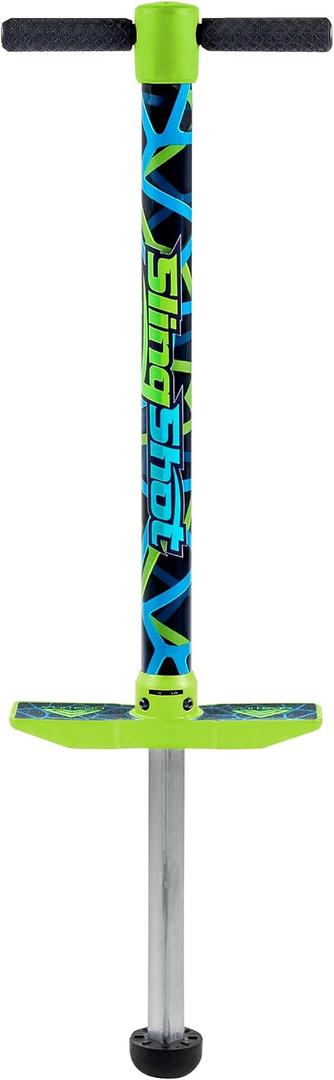 Vurtego Slingshot Pogo Stick – Patented Air-Powered Adjustable Spring for Controlled Jumps Over 5ft, Pogo Stick for Kids Age 5 and up, and Adults, Outdoor Toys, 40 to 180lbs, Durable, Lightweight