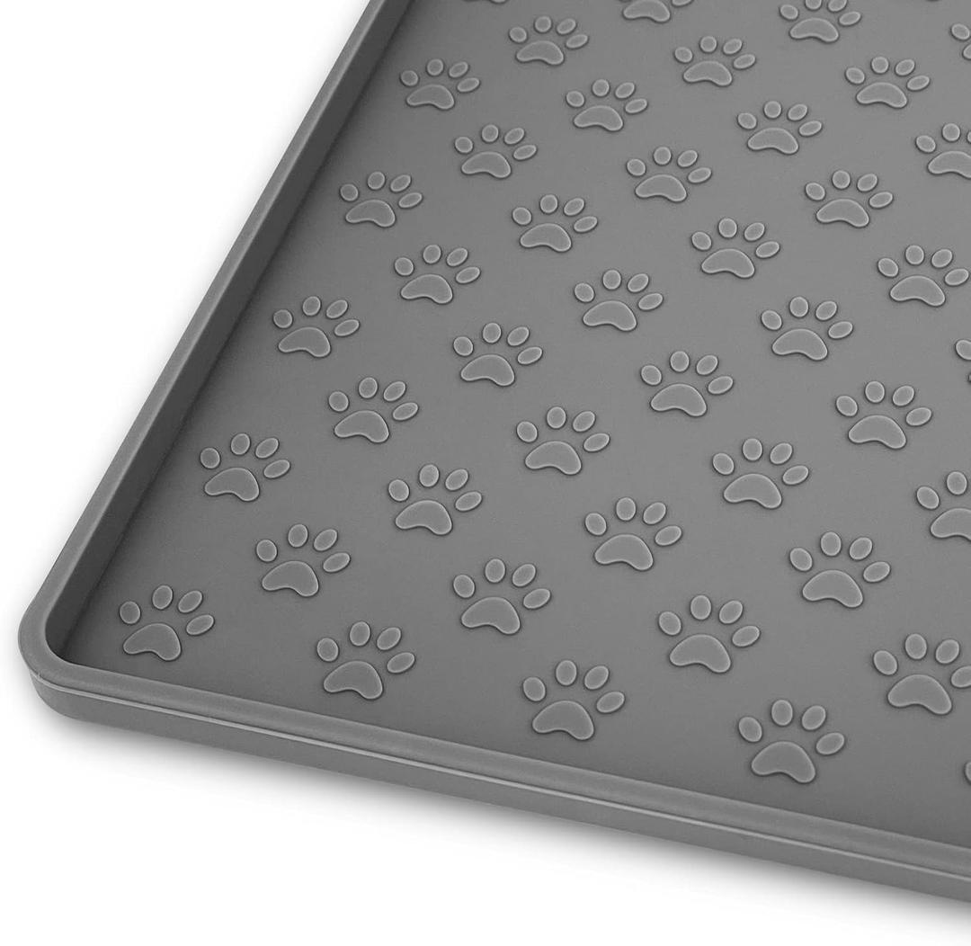 Pet Placemat for Dog and Cat, Mat for Prevent Food and Water Overflow