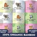 MOTHER EARTH Bamboo Toilet Paper - Ultra Soft & Strong 3-Ply Bath Tissue, 400 Sheets Per Roll, Hypoallergenic & Septic Safe, Mega Rolls, Pack of 24 Rolls