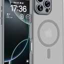 TOCOL for Phone 16 Pro Case, Compatible with Magsafe Charger, Full Camera Protection, Drop Protection, Translucent Matte Phone Case for iPhone 16 Pro 6.3 inch (Gray)
