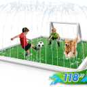 EPN Splash Pad for Kids 4-12, 118" x 138" Extra Large Rectangular Sprinkler Pad, Durable PVC, Foldable, Easy Setup, Backyard Water Play Mat, Summer Outdoor Fun Toy for Lawn & Garden