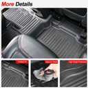 Floor Mats for 2020-2025 2026 Ford Explorer Accessories, Cargo Mat with Backrest Mat All Weather TPE Waterproof for Ford Explorer 6 Passenger Captain Seat ST Accessories 2025 2024 2023