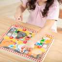 Melissa & Doug Happy Hens Push to Pop Wooden Puzzle, Montessori-Inspired Toddler Puzzles with Magnetic Pieces and Colorful Puzzle Board, Preschool Toys for Girls & Boys Ages 18 months+ - FSC Certified