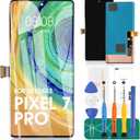 OLED for Google Pixel 7 Pro 5G Screen Replacement for Google Pixel 7 Pro GP4BC GE2AE LCD Display for Google Pixel 7 Pro Digitizer Touch Screen Assembly Repair Kits (Without Frame)