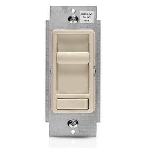 Leviton SureSlide Dimmer Switch for Dimmable LED, Halogen and Incandescent Bulbs, 6674-P0T, Light Almond