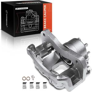 A-Premium Disc Brake Caliper Assembly with Bracket Compatible with Select Mitsubishi Models - Lancer 2002 2003 2004 2005 2006 2007, L4 2.0L - Front Right Passenger Side