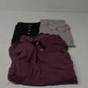 Real Essentials 3 Pack Men's Cotton Jersey Long-Sleeve Polo Shirt - Casual Workwear Office (X-Large)