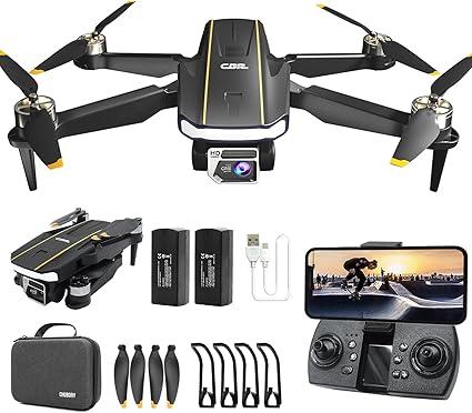 Super Enduring Brushless Motor Drone with Camera for Beginners, CHUBORY A68 WiFi FPV Quadcopter with 2K HD Camera, Auto Hover, 3D Flips, Headless Mode, Trajectory Flight