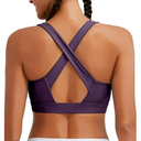 RUNNING GIRL High Impact Sports Bras for Women Large Bust, High Support Running Purple Sports Bra Sports Bra (3095 Purple XL) 