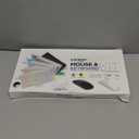 Ultra-Slim Lightweight Bluetooth Keyboard and Mouse Portable Mini Wireless Keyboard Rechargeable 7-Color Backlit for Apple iPad iPhone,Tablet iPhone Smartphone iOS Android Windows,Black