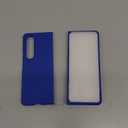 for Galaxy Z Fold 4 Case, Matte PC Case for Women Men Girls Boys Drop Protection Shockproof Slim Thin Cute Cover for Galaxy Z Fold 4, Blue 10.70