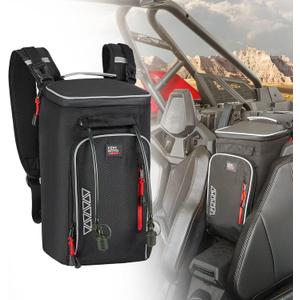 KEMIMOTO XP 1000 X3 2-in-1 Cooler Storage Bag - Upgraded Shoulder Console and Seat Center Cargo Bag with 2 Hydration Backpacks Compatible with Polaris RZR XP 1000,PRO XP, Can Am Maverick X3