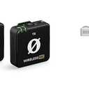 RDE Wireless ME Ultra-Compact Wireless Microphone System with Built-in Microphones & Lavalier GO Professional Wearable Microphone - White