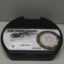 Snow-Chains Easy Install Tire-Chains, One-Pull Fit Design Tire Snow Chains for Passenger Cars, Sedan, SUVs, Emergency Winter Tire Traction Car Tires 235 245 255 275 - Set of 2 (KN140)