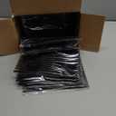 Supernal 180pcs Black Plastic Silverware Heavy Duty Black Party Cutlery Disposable Plastic Forks and Spoons Disposable Utensils Flatware Include 60 Forks,60 Knvies,60 Spoons