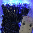 Christmas Tree Lights Christmas Lights Outdoor Indoor White and Blue 400Led 10 Lines with 8 Light Modes, Timer and Remote Control, Fairy Lights for Wedding Home Party 6Ft-9Ft Xmas Tree Decorations