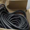 Wiseflow Garden Hose 100FT x 3/4", Heavy Duty Rubber Hose, Water Hose with Five Layered Braiding, Male Female Fittings, 1200PSI Burst, 300PSI Working for Yard, Car Wash, Pets (Black)