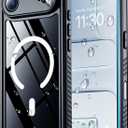 SPIDERCASE Magnetic for iPhone Air Case Waterproof, Built-in Lens & Screen Protector,[IP68 Underwater][15FT Military Shockproof] [Dustproof] Full Body Protection Cover for iPhone 17 Air 6.5,Blue