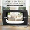 YAVIL Bed Tent Queen Bed Canopy Tents for Kid and Adult - Portable Dream Tent Indoor Sleeping 93% Blackout Tents