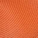 DII Classic Woven Tabletop Collection, Indoor/Outdoor Placemat Set, Round, 15" Diameter, Orange, 6 Piece
