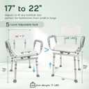 Swivel Shower Chair with Arms and Back, 450lbs Heavy Duty Shower Chair for Elderly and Disabled, Handicap Shower Chairs for Inside Shower Stool & Bath Tub Seat for Adults