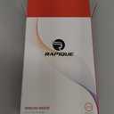 RAPIQUE Wireless Mouse - Dual Bluetooth & 2.4 GHz USB Receiver, Ergonomic Design, Quiet Clicks, Low Power - Multi-Device Compatibility for Laptop, Computer, iPad, MacBook, Chromebook (White and Grey)