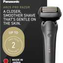 Panasonic ARC5 PRO Electric Razor for Men, Wet/Dry 5-Blade Foil Shaver for Thick Beard & Stubble, 20D Flexible Head, Enhanced Beard Sensor, Pop-Up Trimmer ES-L550WS