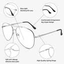 3 Pack Bifocal Reading Glasses for Women Men, Aviator Bi-focal Readers Glasses Dual Focal Eyewear +3.50