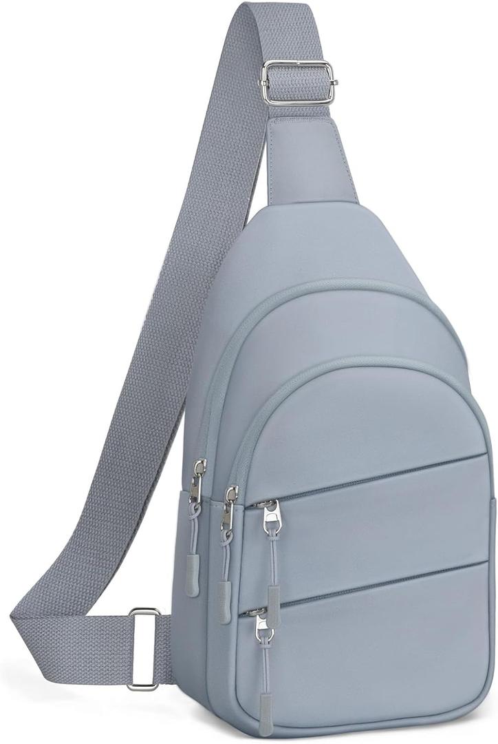 Tuwubi Crossbody Bags for Women, Sling Bag for Men, Small Hiking Backpack Anti Theft Lightweight for Outdoors Travel (M, Blue)