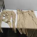 Crochet Two Piece Set Coverups Crop V Neck Long Sleeve Shirt Hollow Out Split Wrap Skirt Sexy Beach Sets (Large, Apricot)