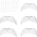 5 Pcs White Nurse Hat for Women  Vintage Style Nurse Cap Costume Accessories for Graduation, Nursing Party, Stage Outfit, Cosplay, and Decorations