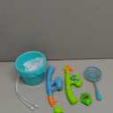 Pool Fishing Toys Games, Water Table Bathtub Toy with Inflatable Pool Pole Rod Net Plastic Floating Fish, Birthday Gifts for Kids Age 3 4 5 6 Year Old,Kids Outdoor Toys