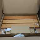 20 Inchs Teak Folding Shower Seat Wall Mounted, Folding Shower Seat with 400 Lb. Weight Capacity (Metal Brushed Cover)