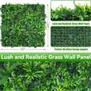 Artificial Grass Wall Panels, 20"x20" 16pcs Hedge Grass Backdrop, UV-Anti Fake Greenery Plant Boxwood Panels, Green Wall Decor for Outdoor Indoor Patio Garden Backyard