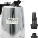 Submersible Sump Pump, Clean/Dirty Water Pump, Portable Utility Pump, 25-Foot Cord, Ideal for Swimming Pool, Garden Pond, Basement, and Flood Relief Drainage (1/2 HP Stainless Steel)