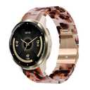 Kimiyaki 18mm Resin Band for Garmin Venu 3S / Venu 2S / Vivoactive 4S / Vivomove 3S, Lightweight Elegant Quick-Release Wristband Strap for Garmin Venu 4 41mm / Forerunner 265s / 255s