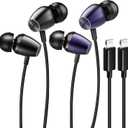 (2Pack) Wired Headphones for iPhone Earbuds Earphones with Lightning Connector (Mic Volume Control HiFi Stereo Noise Cancelling) Ear Buds for iPhone 14 13 12 11 Pro Max/X XS XR / 8 7 Plus