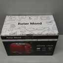 Roter Mond 2 Slice Toaster Retro Stainless Steel with Bagel, Cancel, and Defrost Functions, 6 Bread Shade Settings, Extra Wide Slots and Removable Crumb Tray, Cream