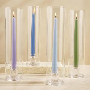 Hurricane Candle Holder Thickened Cylinder Covers 4 Pcs Taper Candle Sticks Holder Glass Tall Candlesticks Holders Centerpiece for Wedding Dining Table (Clear) Hurricane Candle Holder Thickened Cylinder Covers 4 Pcs Taper Candle Sticks Holder Glass Tall Candlesticks Holders Centerpiece for Wedding Dining Table (Clear)