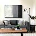 Large Canvas Hangers, 10 Picture Hangers, 20 Large Removable Adhesive Strips, Damage Free Picture Hanging Hooks Heavy Duty, Wall Hangers Without Nails, Value Pack