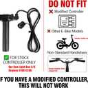 Throttle Grips Handlebar for Sur Ron, PSLER 22mm 7/8" Throttle Handle with Rolling Bearing Electric Throttle Handle Accelerator for Sur-Ron Light Bee X/S Segway X160 X260 Handle Grips (Black)