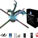 3DHologramFan,18.1" HologramFan with Remote/Bluetooth/WIFI/700 Video Library,Missyou Holographic Fan with HD LED 2000 * 1444PX Resolution Picture Fan Spinner Small for Shop/Bar/Christmas/Halloween