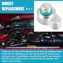 X AUTOHAUX 2 Set Rear AC Air Conditioning Block Off Cap Kit for Ford Expedition 2007-2016 for Ford Explorer 2011-2016 for Lincoln MKT 2009-2016