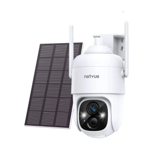 Netvue CQ4 2K AI Solar Security Camera Wireless Outdoor,Battery Powered Cam, Color Night Vision,Two Way Audio, Motion Detection, Easy to Setup,Audible Flashlight Siren 180 Days Exchange Policy