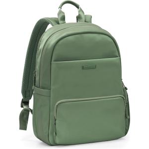Traveler's Choice Iria 20L Backpack for Women, Water Resistant Travel Bag Daypack, Work, College, Business, Commuter, Green, Carry-on Laptop Backpack