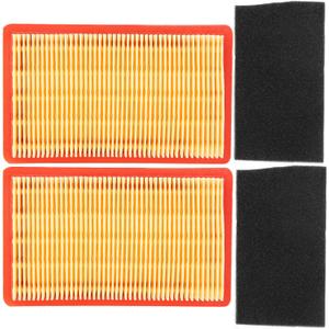 2 x 2 Pack Filter Compatible with Troy-Bilt TB270ES 6021P 159cc 173cc 4.5-6.5 HP OHV 11A 12A Push Walk-Behind TB105 TB120 TB130 TB220 TB230 12AI86K1066 12AI86K2266 12AI83K1066 12AI83K2266