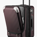 LEVEL8 Grace Carry on Luggage Airline Approved, 20 Inch Expandable Hardside Suitcases with wheels, Abs+Pc Harshell Spinner Luggages with Tsa Lock, Red